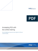 Increasing ROI With Live Online Training: Research Review