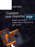 Cuerpos Que Importan (Judith Butler)