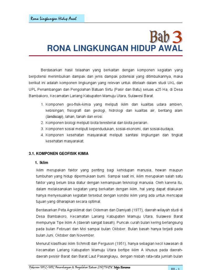Bab Komponen Lingkungan Galian C Pdf