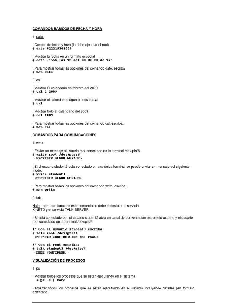 Comandos Basicos - 2802 | PDF | Sistema operativo | Hardware de la ...