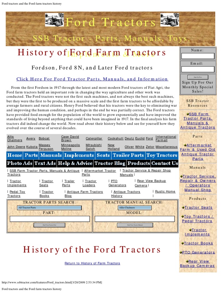 Ford Tractors And The Ford Farm Tractors History Tractor Agricultural Machinery