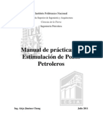 Manual de Practicas ESTIMULACION DE POZOS PDF