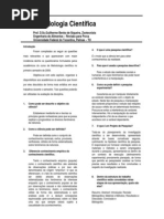 Revisão Para Prova Metodologia Científica