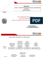 Venezuela SENIAT Control Precios de Transferencia