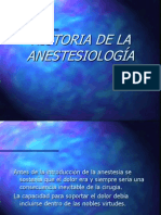 Historia de La Anestesiología