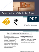 De-Valuation of The Indian Rupee