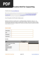 Download Creative Brief for Copywriting - GrowthPanelcom by wwwGrowthPanelcom SN16127858 doc pdf