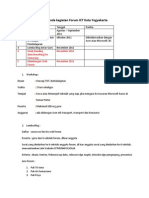 Agenda Kegiatan Forum ICT Kota Yogyakarta