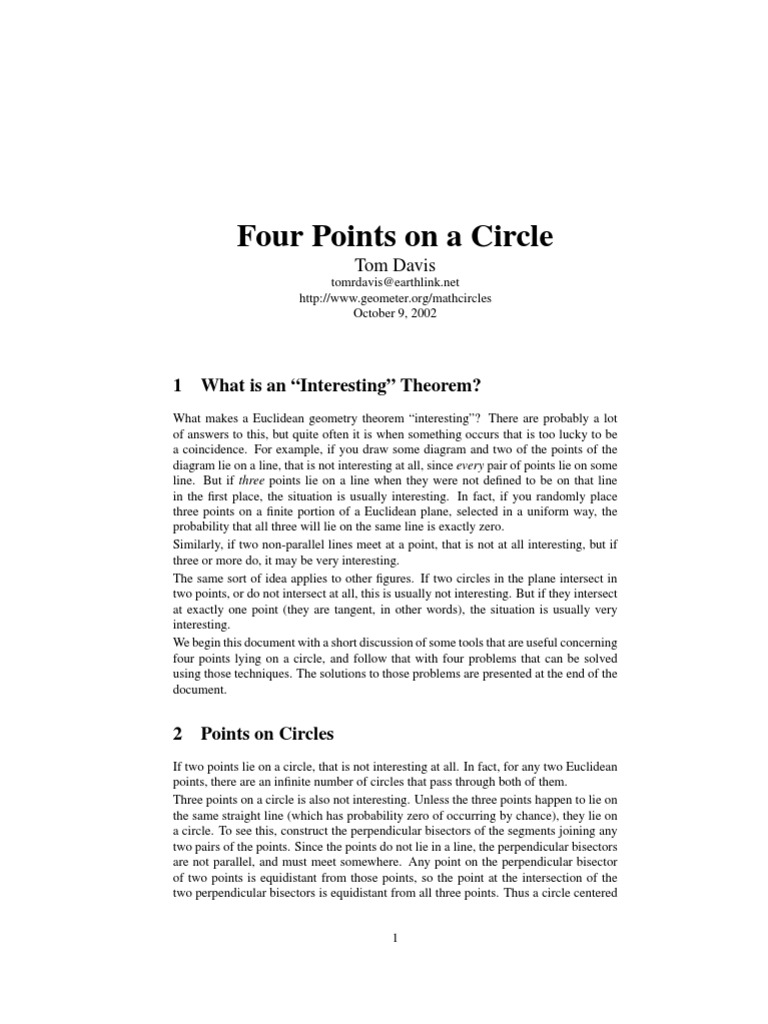 Four Points | PDF | Teaching Methods & Materials