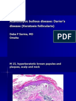 Acantholytic Bullous Disease ( Darier's Disease, Keratosis Follicularis), M 15, Scalp, Neck