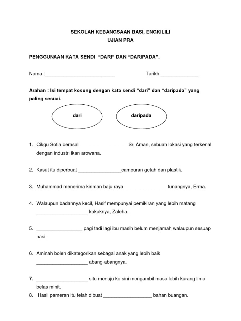 Ujian Pra Kajian Tindakan Pdf