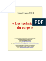 MAUSS, Marcel. Techniques Du Corps
