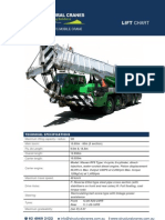 TADANO 80ton GR-800EX - Specification & Load Chart PDF | PDF ...