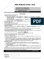 Concuro UFMG - Arquitetura e Urbanismo