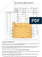 Transformer Differential Protection ANSI Code 87 T