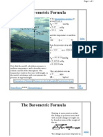 Atmospheric Pressure Calculation