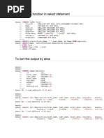 Aliasing The Function in Select Statement