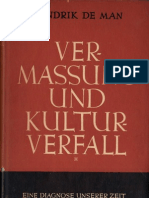 Hendrik de Man - Vermassung Und Kulturverfall