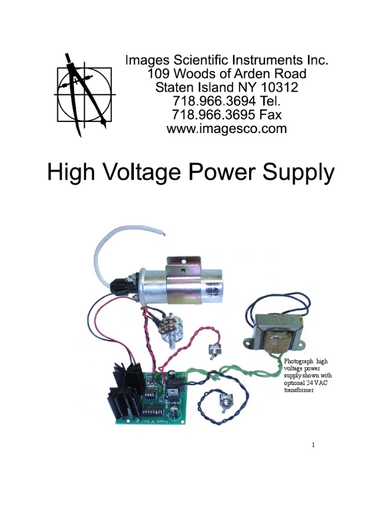 Construction of High Voltage Power Supply PDF | PDF