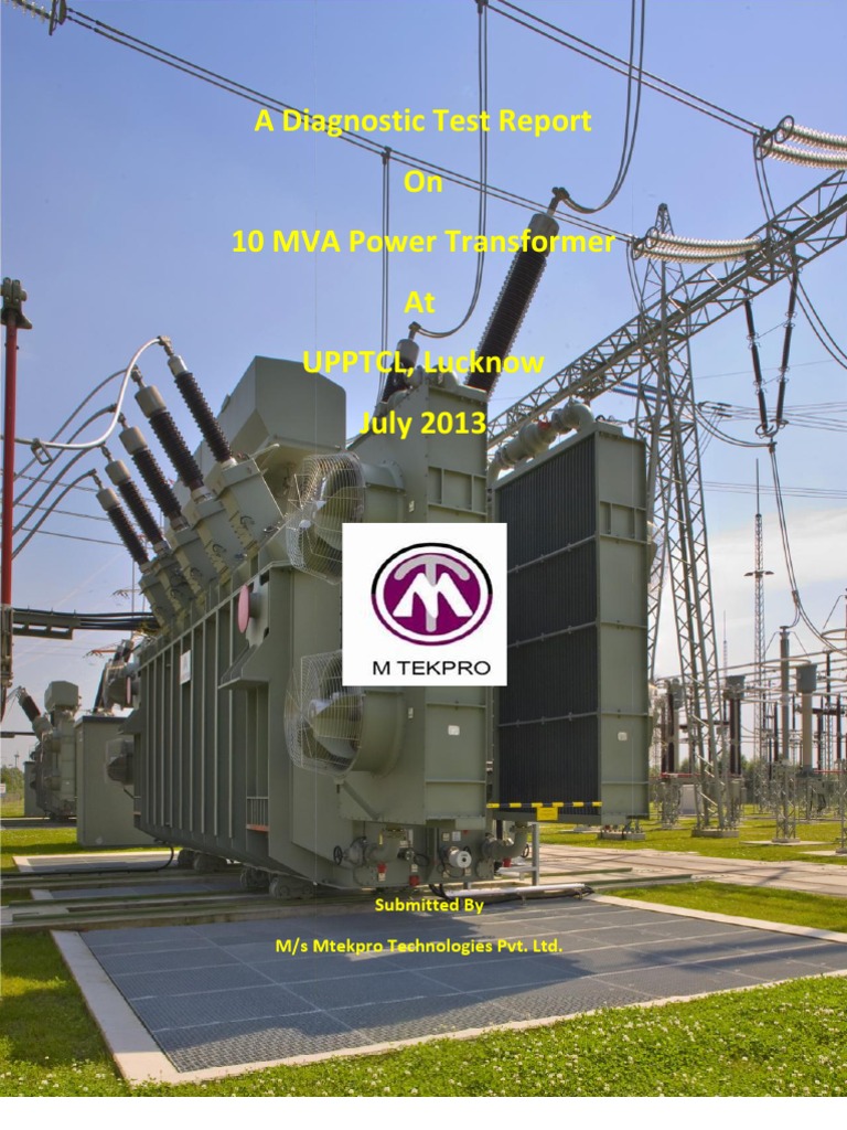 MVVNL Transformer Test Report PDF Transformer Electrical
