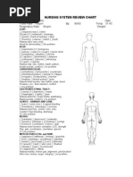 Nursing System Review Chart