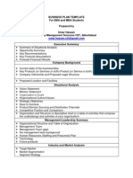 Business Plan Template