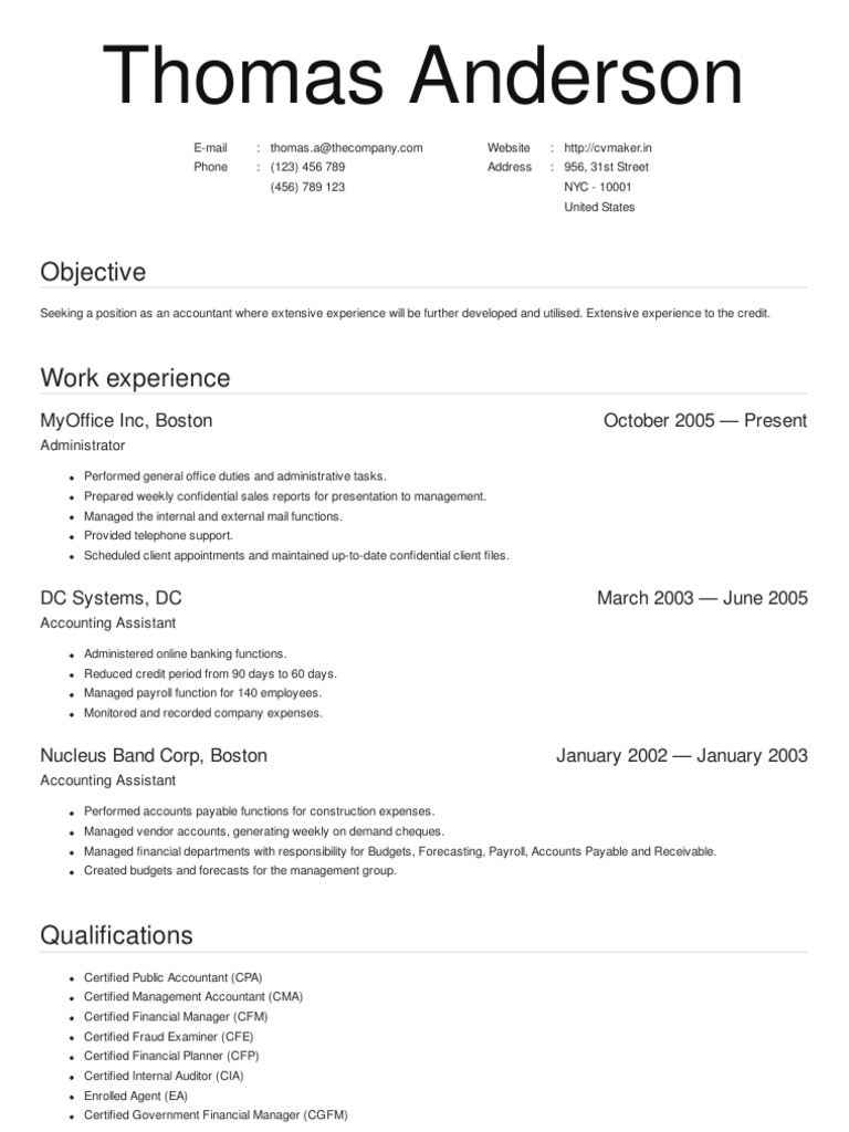 Executive CV | PDF