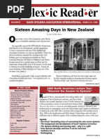 Download The Dyslexic Reader 2009 - Issue 52 by Davis Dyslexia Association International SN16135588 doc pdf