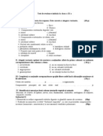  Test de Evaluare Initiala La Clasa a Ix A