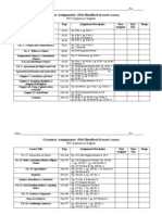 EN2 Grammar Assignment Sheets