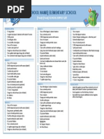 (School Name) Elementary School: (Year) - (Year) SCHOOL SUPPLY LIST