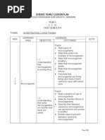 Science Yearly Lesson Plan: Year 5 2 0 10 First Semester