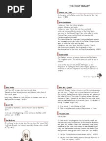 The Holy Rosary With Litany (Bookfold)