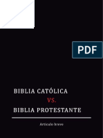 La diferencia entre la Biblia Católica y la Biblia Protestante