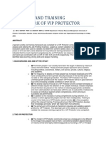 A Profile and Training Framework of Vip Protector