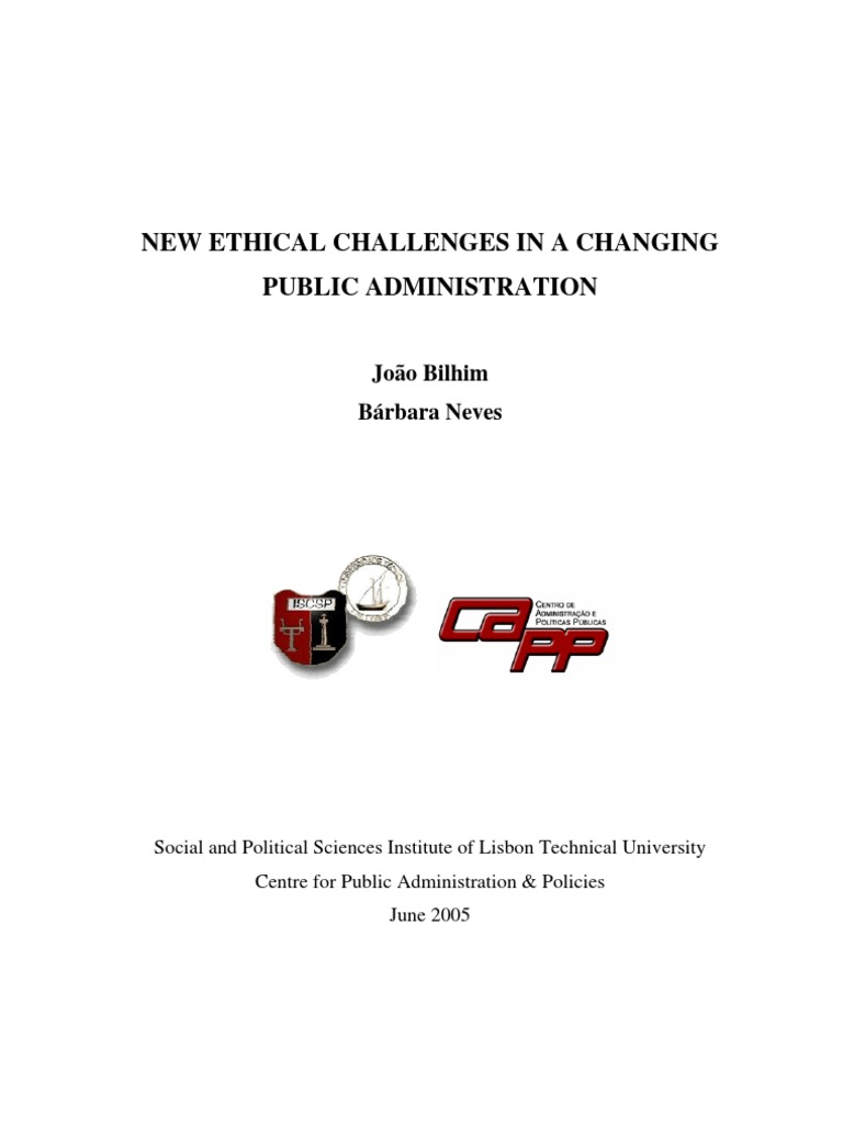 Ethical Challenges in Public Administration | PDF | Public ...