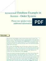 Relational Database Example in Access - Order System: Please Use Speaker Notes For Additional Information!