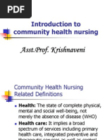 community health nursing