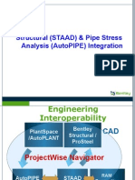 Structural (STAAD) & Pipe Stress Analysis (AutoPIPE) Integration