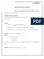 Ecuaciones Diferenciales Homogéneas