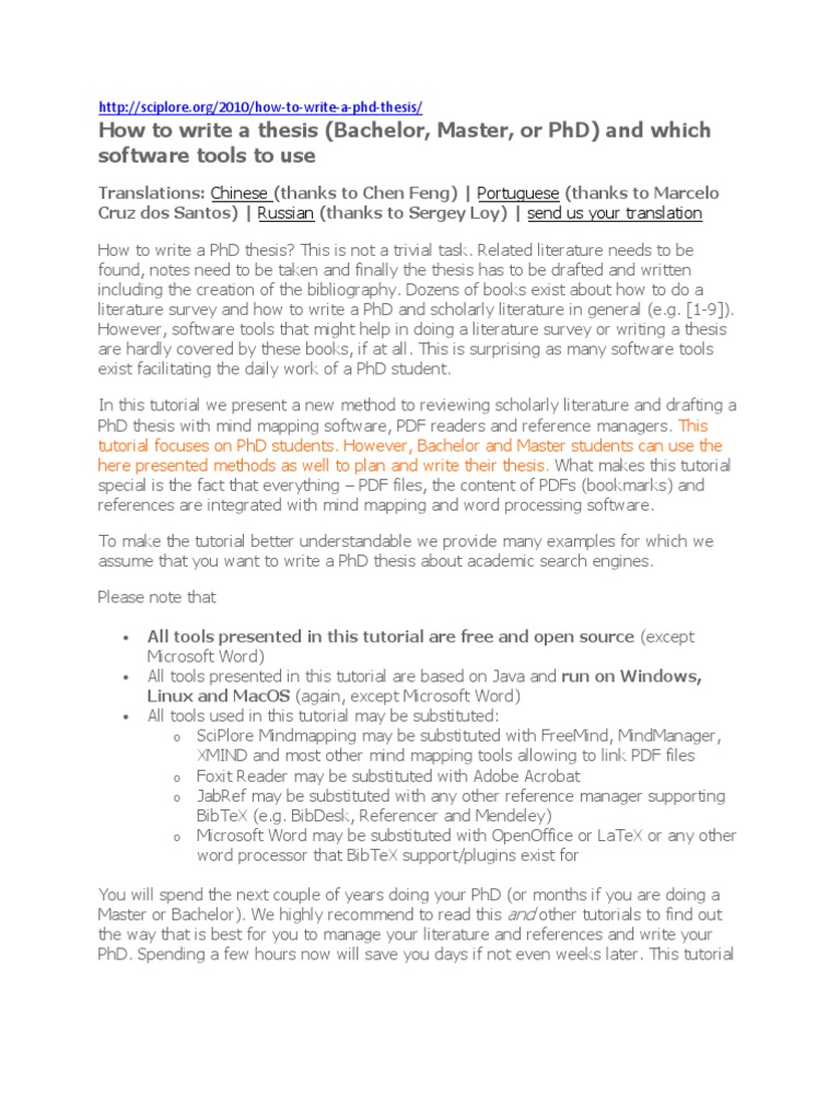 How To Write A Thesis | PDF | Portable Document Format | Thesis