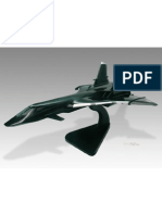 MiG 31 Firefox Wood Desktop Model