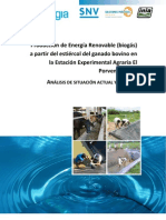 Produccion de Biogas a Partir de Estiercol de Ganadao Bovino