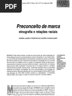 CAVALCANTI, Maria Laura Viveiros de Castro. Preconceito de marca