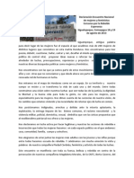 Declaración Encuentro Nacional de Mujeres y Feministas Cercanas por la Rebelde Esperanza
Siguatepeque, Comayagua, 18 y 19 de agosto de 2013.