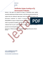 Impact of Distribution System Quality on DG Interconnection Protection