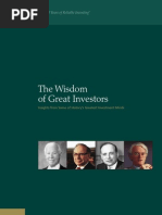 Wisdom of Great Investors