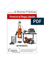 Buenas Practicas Prevención de Riesgos Laborales Industrias