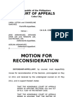 Liston Vs Arranguez - Motion For Recon - Ca.2