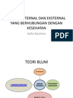 Faktor Internal Dan Eksternal Yang Berhubungan Dengan Kesehatan